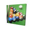 Pool table with ball formation - 32x32 Print on canvas