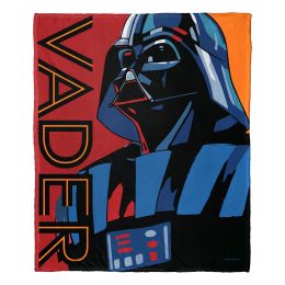 Star Wars, Pop Art Vader Aggretsuko Comics Silk Touch Throw Blanket, 50" x 60"