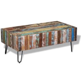 vidaXL Coffee Table Solid Reclaimed Wood 39.4"x19.7"x15"