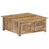 vidaXL Coffee Table 27.6"x27.6"x11.8" Solid Mango Wood