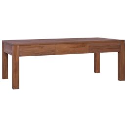 vidaXL Coffee Table 43.3"x23.6"x15.7" Solid Teak Wood