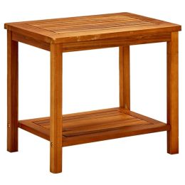 vidaXL Coffee Table 19.7"x13.8"x17.7" Solid Acacia Wood