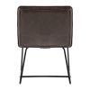 24" Wide Modern Industrial Design Faux Leather Counter Stool with Metal Legs For Dining Room