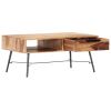 vidaXL Coffee Table 34.6"x21.7"x15.7" Solid Sheesham Wood