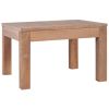 vidaXL Coffee Table Solid Teak Wood with Natural Finish 23.6"x23.6"x15.7"