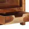 vidaXL Coffee Table 33.1"x19.3"x15.7" Solid Wood Acacia