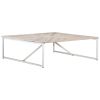 vidaXL Coffee Table 43.3"x43.3"x14.1" Solid Mango Wood