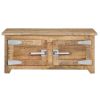 vidaXL Coffee Table 27.6"x27.6"x11.8" Solid Mango Wood