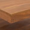 vidaXL Coffee Table 25.6"x25.6"x13" Solid Teak Wood