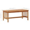 vidaXL Coffee Table 40.2"x19.7"x16.9" Solid Acacia Wood