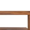 vidaXL Coffee Table 25.6"x25.6"x13" Solid Teak Wood