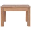 vidaXL Coffee Table Solid Teak Wood with Natural Finish 23.6"x23.6"x15.7"