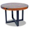 vidaXL Coffee Table Teak Resin 23.6"