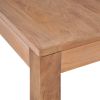 vidaXL Coffee Table Solid Teak Wood with Natural Finish 23.6"x23.6"x15.7"