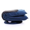 360 Degree Swivel Gaming Chair Folded Video Game Chair;  Adjustable Folding Floor Lazy Man Sofa Chair;  Comfortable Padded Backrest - Blue