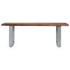 vidaXL Coffee Table with Live Edges 45.3"x23.6"x15.7"