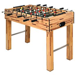 Family Fun Games Indoor/Outdoor Competition Game Soccer Table (Color: Beige)