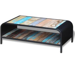 vidaXL Coffee Table Solid Reclaimed Wood (Color: Multicolour)