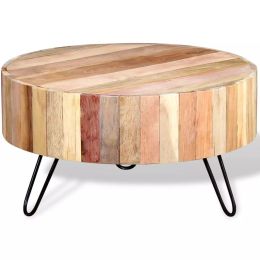 vidaXL Coffee Table Solid Reclaimed Wood (Color: Beige)