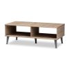 Pierre Mid-Century Modern Wood Coffee Table