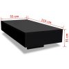 vidaXL Coffee Table High Gloss Black