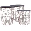 vidaXL Coffee Tables 3 pcs Copper