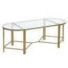 Combination Coffee Table Set Plus 2 End Side Table 3 Different Usage with Glass Top